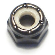 MIDWEST FASTENER Nylon Insert Lock Nut, #10-32, Steel, Black Oxide, 12 PK 34172